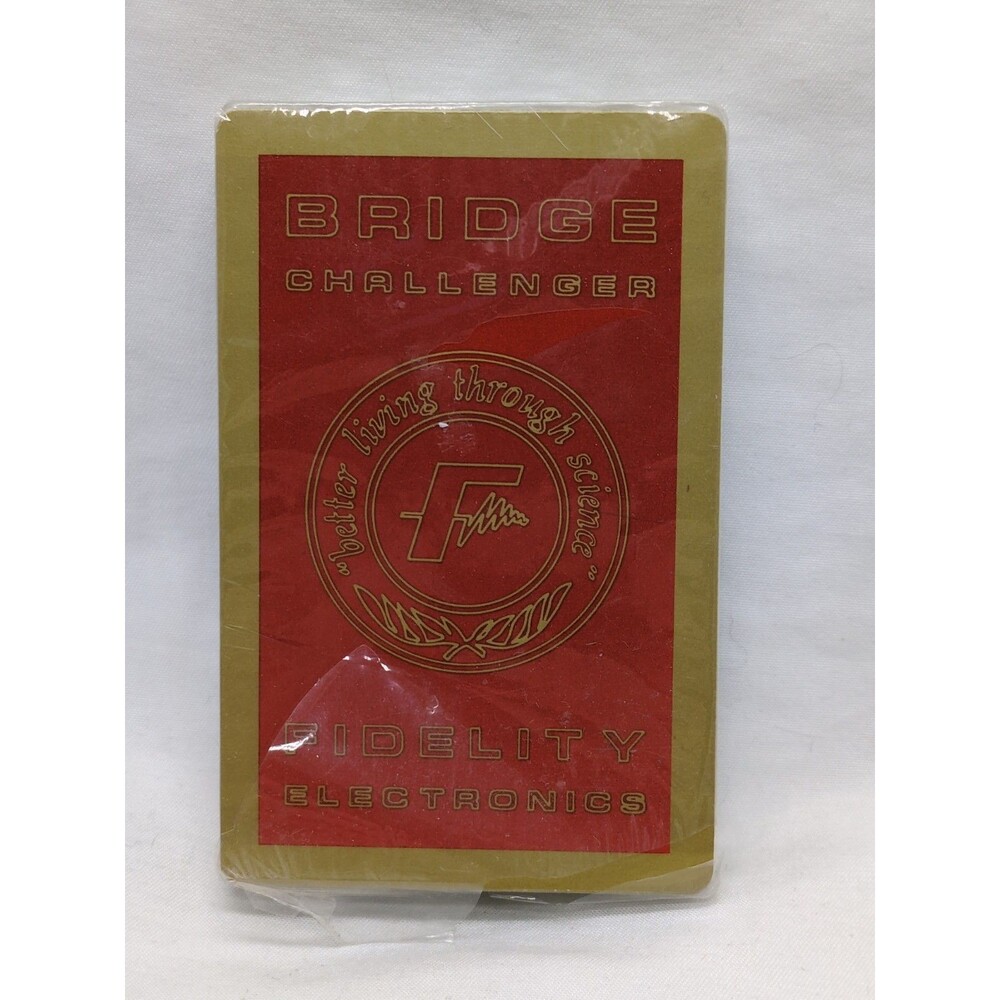 Bridge Challenger Fidelity Electronics Red Playing Card Deck
